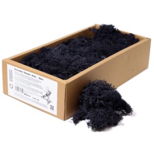 Mușchi de Ren Decorativ de Calitate - Negru -  Cutie 635g