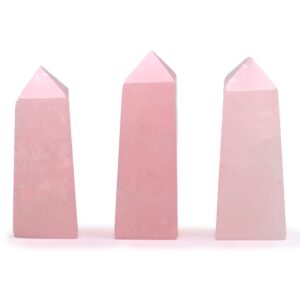 Obelisc din Piatră Prețioasă aprox. 5 cm – Cuarț Roz