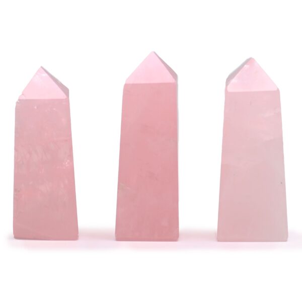 Obelisc din Piatră Prețioasă aprox. 5 cm – Cuarț Roz