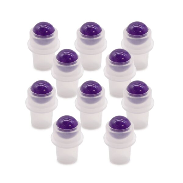 Set de 10 buc. Bilă Roll-On pentru Sticlă de 5 ml - Ametist