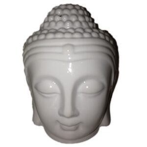 Lampă pentru aromaterapie, model Buddha, alb