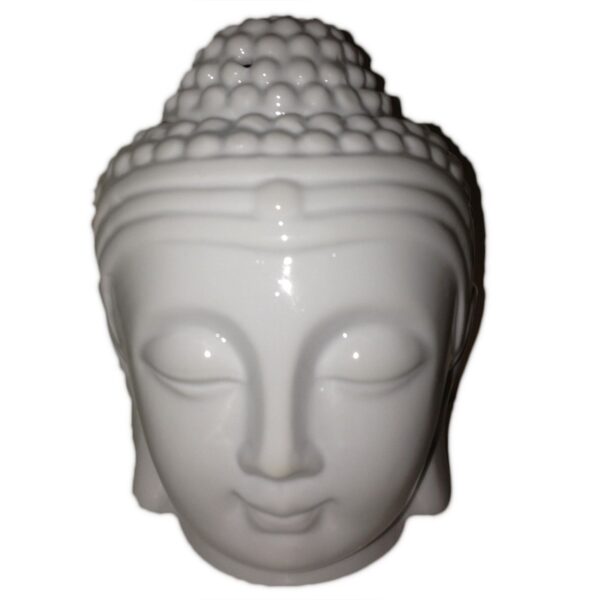 Lampă pentru aromaterapie, model Buddha, alb