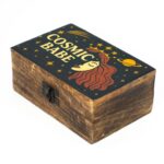 Cutie emailată din lemn de mango  Cosmic Babe