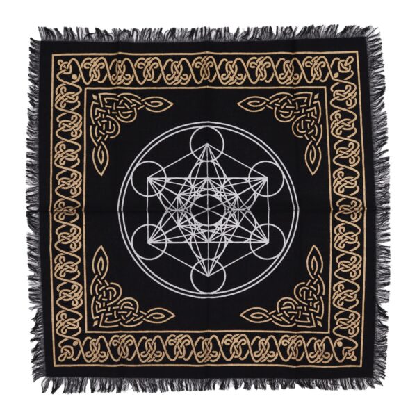 Pânză de Altar cu Franjuri Esoterică - Diagramă Chakre