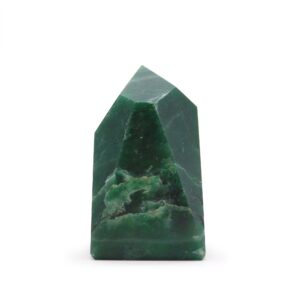 Cristale Semiprețioase cu Vârf – Pachet Mare, aprox. 6 cm (0,5 kg) – Jad Indian (cca 8 bucăți)