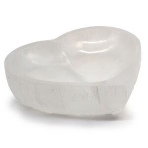 Bol din Selenit Inimă - 15cm