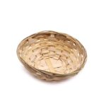 Coș Rotund din Bambus pentru Pâine - 15x5 cm