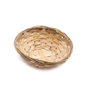 Coș Rotund din Bambus pentru Pâine - 15x5 cm