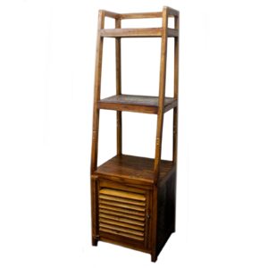 Raft Deschis din Lemn de Tec Reciclat