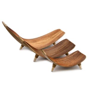 Set de Suporturi din Frunze de Cocos pentru Fructe - Natural