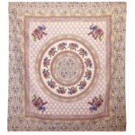 Tapițerie de Perete/Pânză de Plajă - Elefant Mandala - Purpurie/Albastră pe Crem