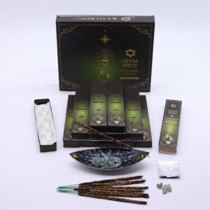Bețișoare Parfumate cu Cristal de Aventurin – Ciocolată