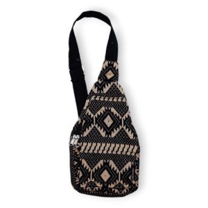 Geantă crossbody Desert Loom, jacquard natural
