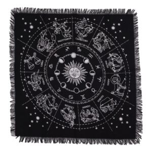 Set de 2 buc. Pânză de Altar cu Franjuri Esoterică - Horoscop