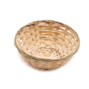 Coș Rotund din Bambus pentru Pâine - 17x6 cm
