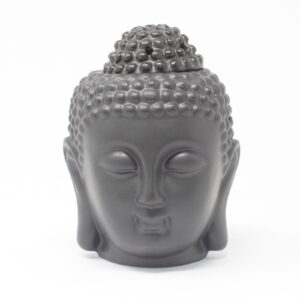 Lampă pentru aromaterapie, model Buddha, negru