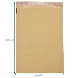 Plic kraft căptușit cu bule (245x350+40 mm)