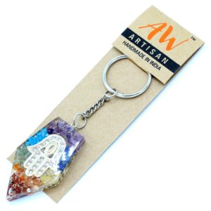 Breloc din Orgonit - Bijuterie - Chakra Hamsa