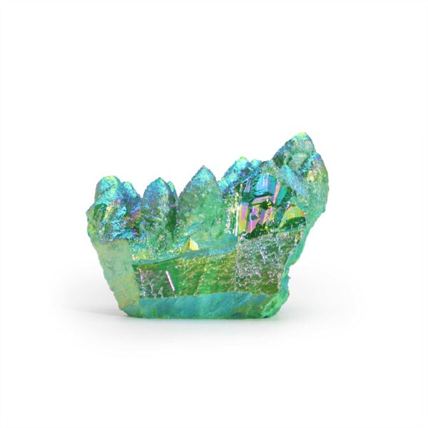 Cuarț Natural Îmbunătățit Mediu - Cuarț Aura Verde Spiritual (aprox. 100-150g, 7-10cm)