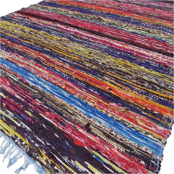 bG9jYWw6Ly9tZWRpYS8xSi82Qy82MFIzMEMxRzZNVzM2QzFKLzVkYzhkODk1LmpwZWc Covor Țesut Manual de Lux 153 x 90cm - Albastru