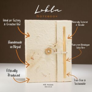 Jurnal Lokta Flori Asortate – Mediu (15x12 cm), 45 file