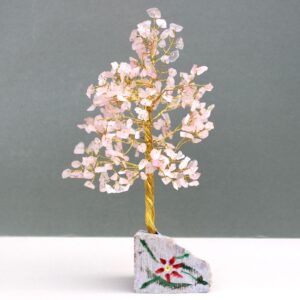 Arborele Fericirii din Cuarț Roz - 320 de Pietricele