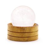Glob Cristal Semiprețios 50 mm – Cuart Transparent cu Suport