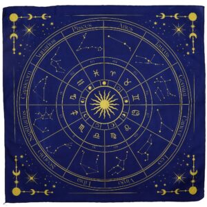 Pânză pentru Citirea Tarotului – Zodiac (75x75 cm)