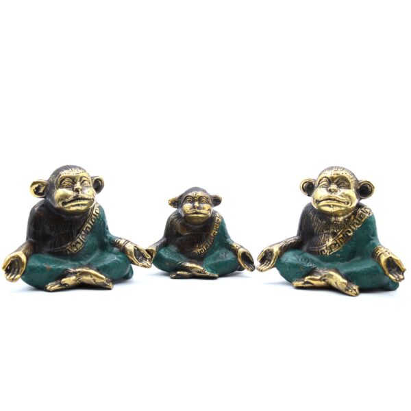 bG9jYWw6Ly9tZWRpYS8xSi8wRC82MFIzMEMxRzZSUkswRDFKLzA3ZWJlZWY0LmpwZWc Set de 3 - Familie de Maimuțe Yoga - Diferite Dimensiuni