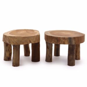 Suport  pentru plante  Mediu din Tec - 27x15cm