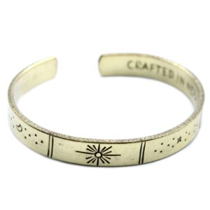 Brățară de Inspirație - Alamă - Răsărit, Galaxie, Stele, Pământ