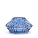 Suport Floral pentru Lumânări de Cină și Lumânări Tip Pastilă - Albastru Închis
