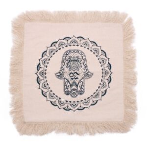 Pernă Hamsa Mandala - 45x45cm - Verde