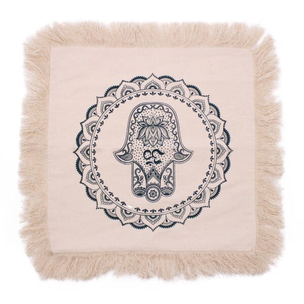 Pernă Hamsa Mandala - 45x45cm - Verde