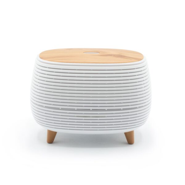 Difuzor electric cu design texturat, cu schimbare de culoare si telecomanda