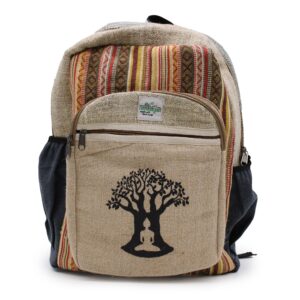 Rucsac Mare de Cânepă - Design Arborele Bodhi