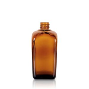 Sticlă de chihlimbar 250ml pentru depozitarea soluțiilor cosmetice și farmaceutice