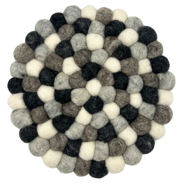 Suporturi Rotunde din Pâslă - 20 cm, Multicolor Gri