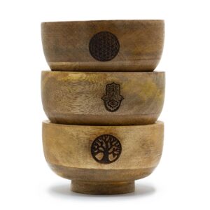 Suport Mic pentru Conuri de Tămâie - Bol Ritualic 11x5.5 cm - (diverse designuri esoterice)