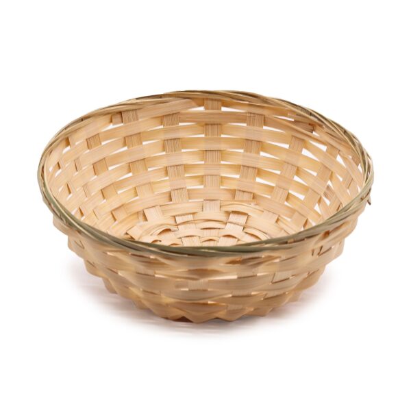 Coș Rotund din Bambus pentru Pâine - 23x8 cm