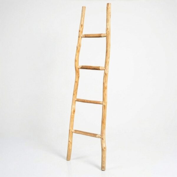 Scară Mare din Lemn Kemu – 1,5 m – Natural – Stil Japonez