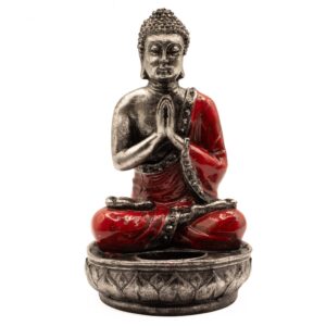 Sfeșnic Buddha - Roșu - Mediu