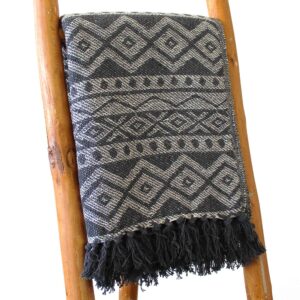 Pătură Boho Confort - 125x150cm - Gri Geometric