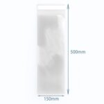 Pungi din Polipropilenă - 150x500mm cu Sistem de Sigilare Reutilizabil