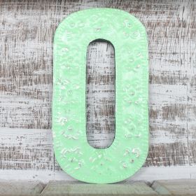 Numărul „0” – culori asortate – 15 cm