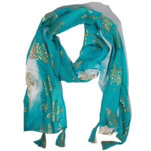 Nomad Sari – Eșarfă de Vară – 180x50cm – Țestoasă – Turcoaz