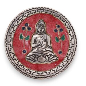Suport pentru Tămâie Buddha Decor Roșu 10cm