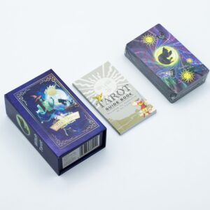 Set de Cărți de Tarot cu Folie Mov – Witch Tarot – cu ghid