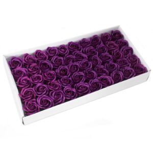 Set flori de sapun pentru maini in forma de trandafir mediu, verde inchsi