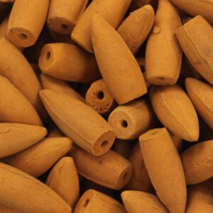 Pachet 500g Conuri Parfumate "Fum Curgător" - Ambră (aprox. 225 buc)